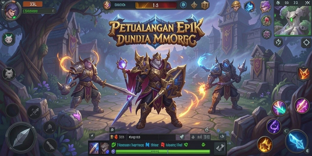 Screenshot gameplay 33L menampilkan aksi seru dalam dunia MMORPG.