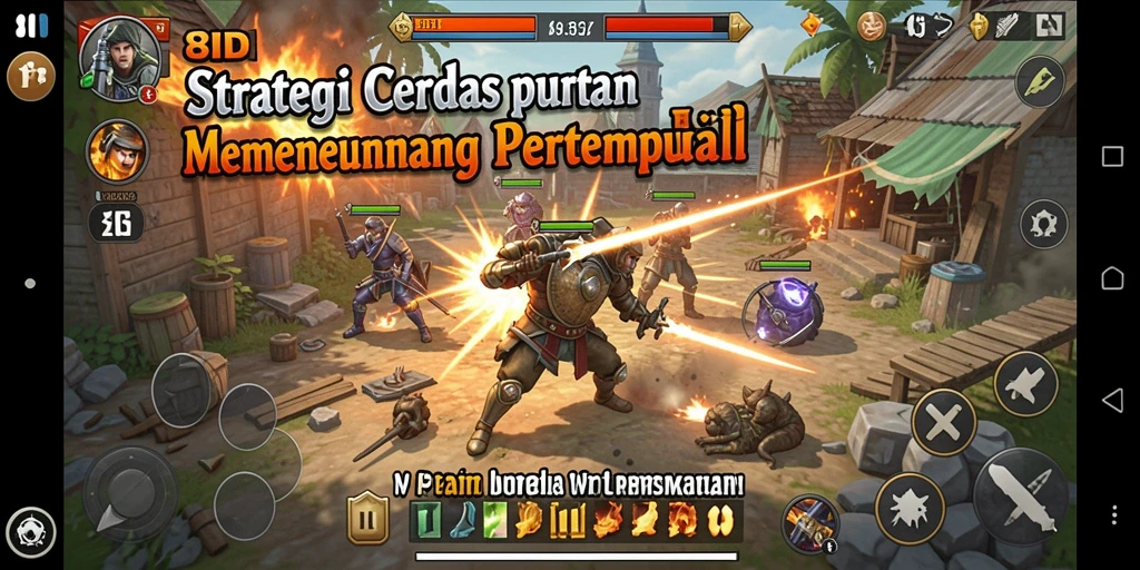 Tampilan seru gameplay strategis dalam 8ID yang menantang.