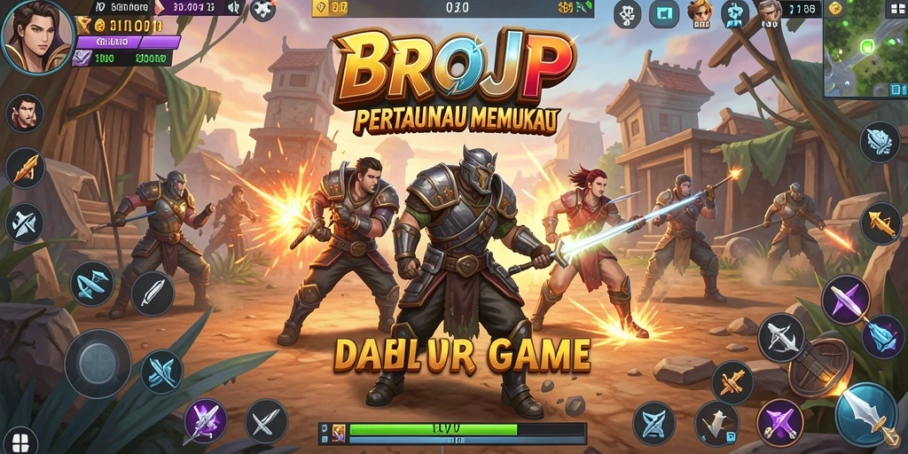 Screenshot menampilkan aksi pertarungan seru dari BROJP.