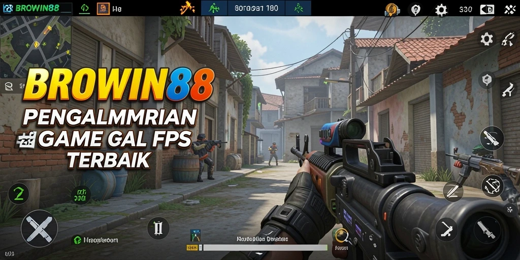 Screenshot menampilkan pertempuran intens dalam game BROWIN88.