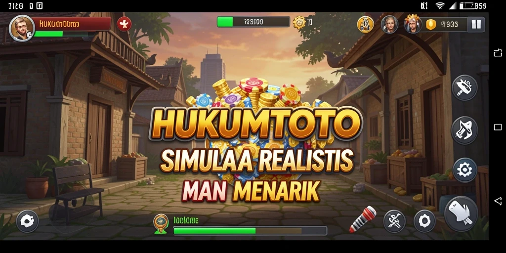 Tampilan gameplay HUKUMTOTO yang menakjubkan dan mendetail.
