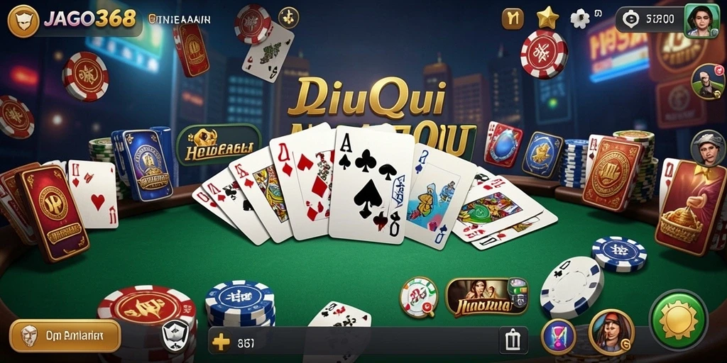 Tampilan permainan QiuQiu JAGO368 yang menarik dan interaktif.