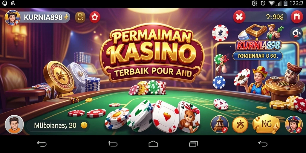 Tampilan menarik saat bermain game Kasino di KURNIA898.