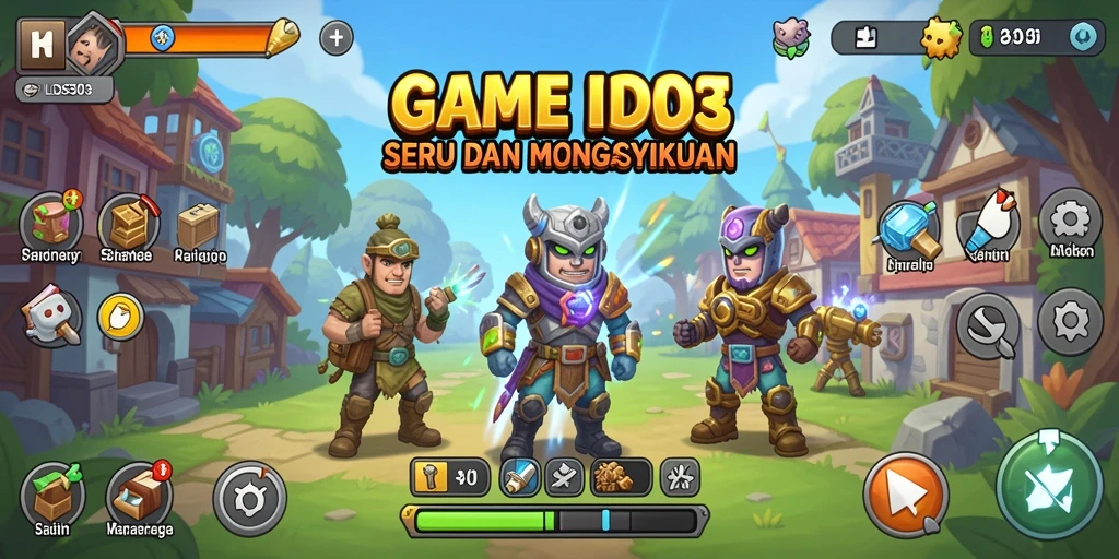 Tampilan gameplay yang menarik dan penuh warna dari LOS303.