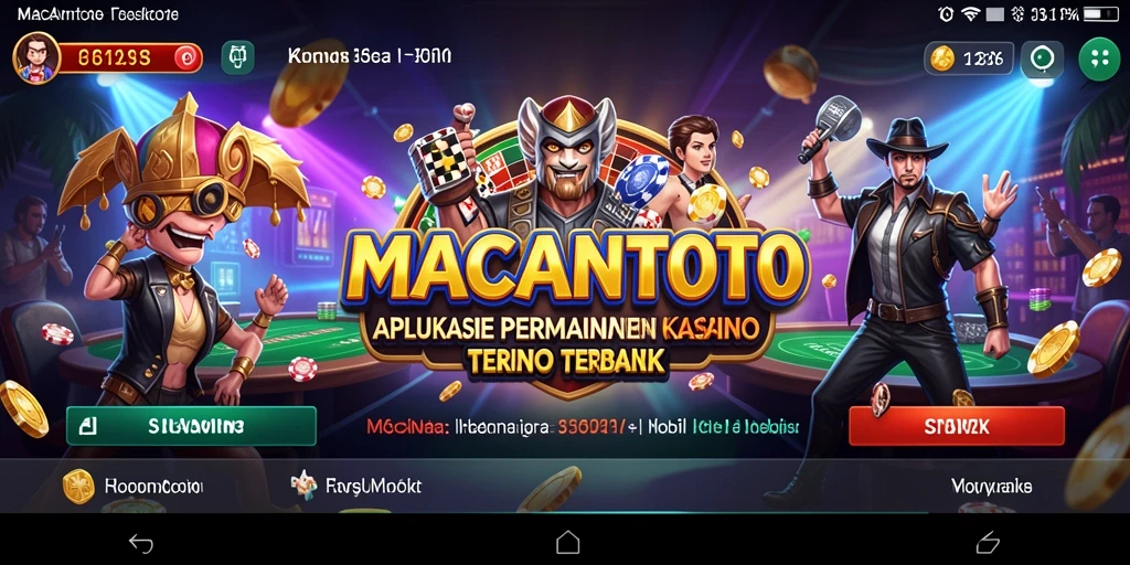 Gameplay seru di MACANTOTO menampilkan permainan Kasino yang menegangkan.