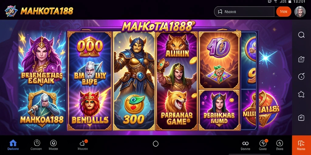 Tampilan menarik dari gameplay slot MAHKOTA188 yang seru.
