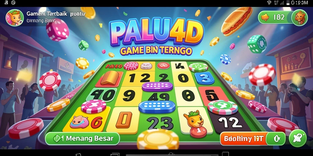 Tampilan gameplay menyeru di PALU4D dengan nuansa Bingo.