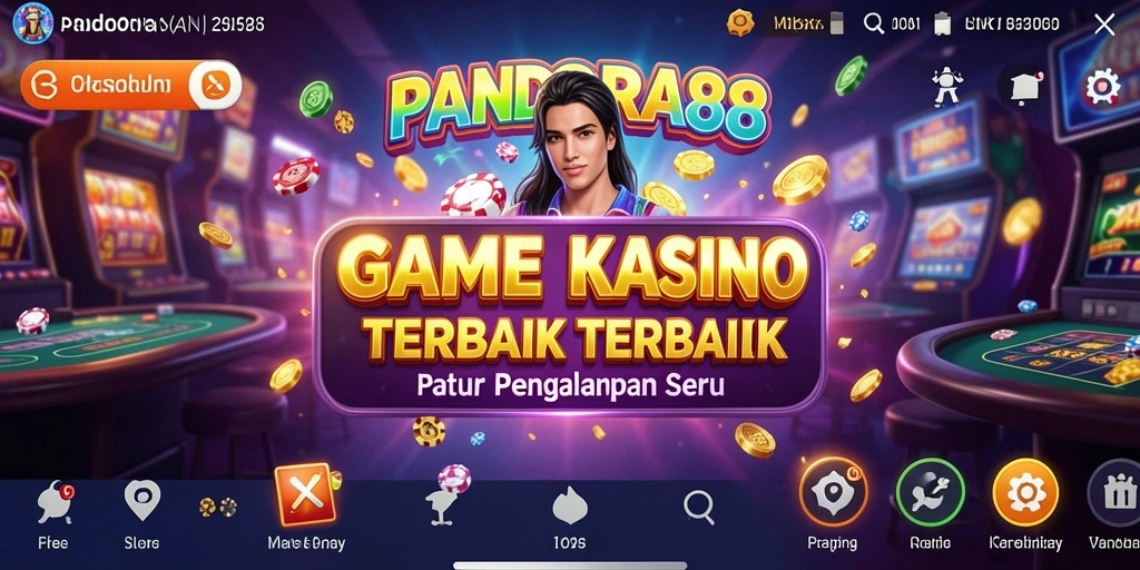 Screenshot PANDORA88 menunjukkan gameplay Kasino yang menegangkan.