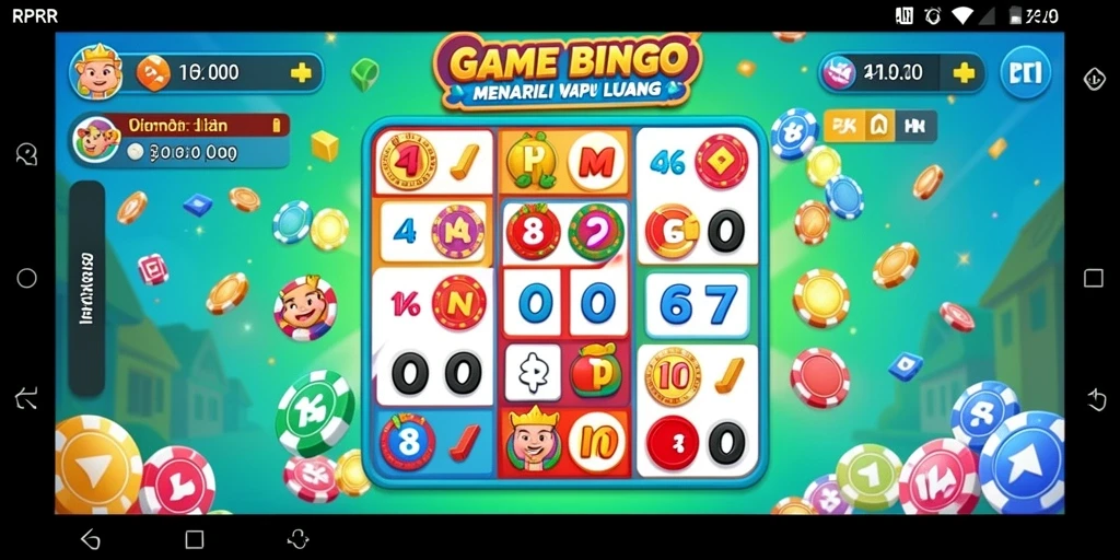 Tampilan gameplay RPRR yang menampilkan suasana bingo yang seru.