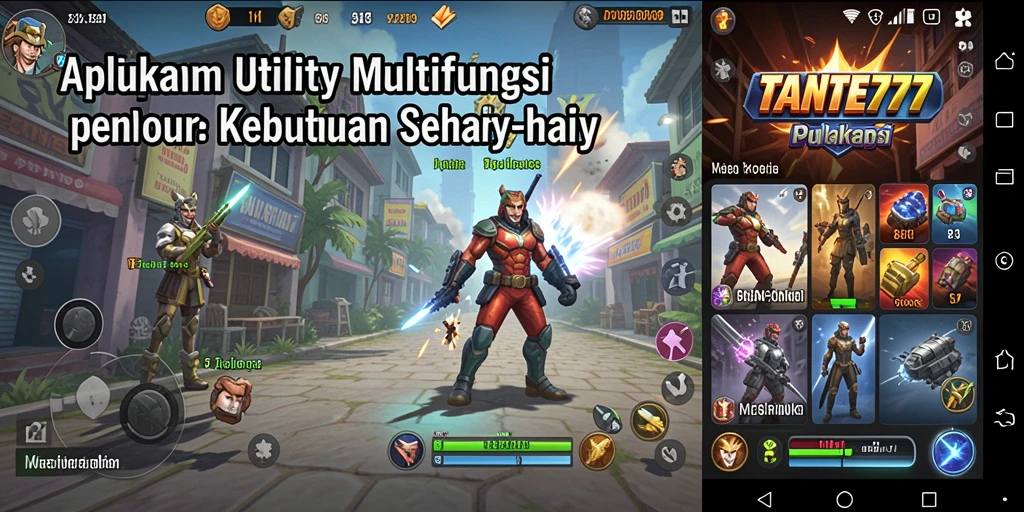 Tampilan antarmuka aplikasi Utility TANTE777 yang intuitif.