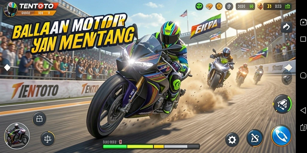 Tampilan gameplay TENTOTO yang seru dan penuh aksi.